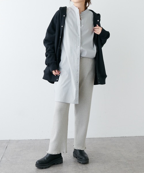 PUAL CE CIN（ピュアルセシン）の「リブニットパンツ（その他パンツ・レディース・ブラック/オフホワイト/グレイッシュベージュ・FREE）」の21枚目の写真