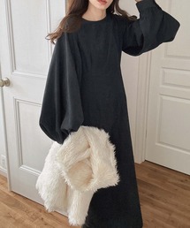 LAUIR（ラウアー）の「ボリュームスリーブマキシ丈ワンピース（ワンピース）」