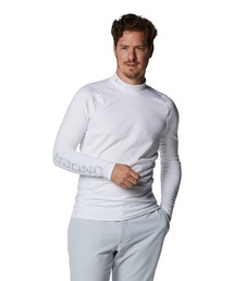 UNDER ARMOUR（アンダーアーマー）の「UAコールドギア フィッティド ロングスリーブ モック シャツ 〈カモ テキスト〉（ゴルフ/メンズ）（Tシャツ/カットソー・メンズ）」