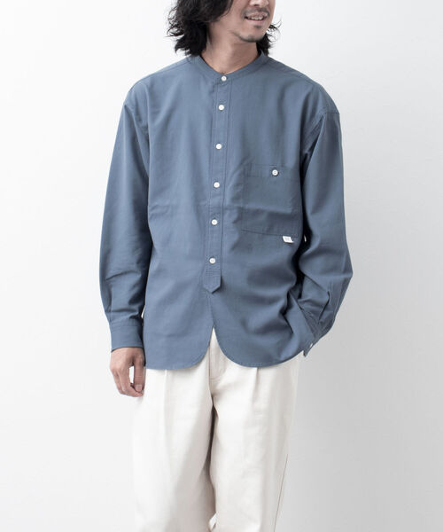 Tenderloin ウールシャツ S バンドカラー スタンドカラー レアモデル