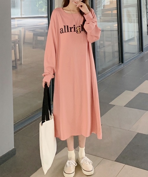 ユーモレスク LONG SHIRT シルク ワンピース ロング シャツ ピンク humoresque ユーモレスク 通販 正規店 PHAETON フェートン