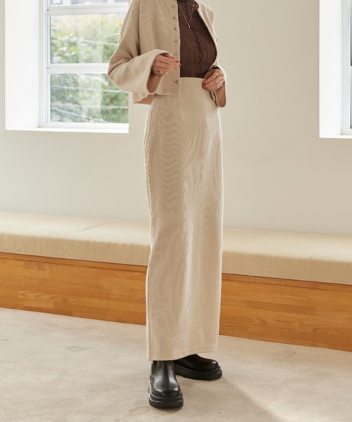 hinari（ヒナリ）の「リブタイトスカート（スカート・レディース・ブラック/アイボリー・X-SMALL/SMALL/MEDIUM）」の21枚目の写真