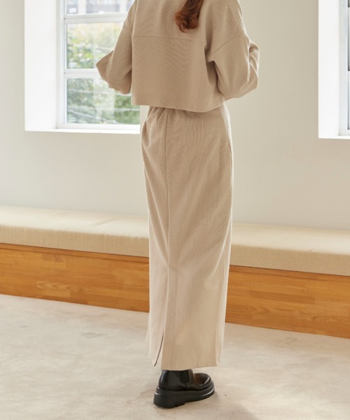 hinari（ヒナリ）の「リブタイトスカート（スカート・レディース・ブラック/アイボリー・X-SMALL/SMALL/MEDIUM）」の20枚目の写真