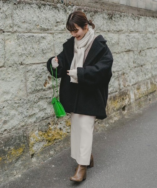 hinari（ヒナリ）の「リブタイトスカート（スカート・レディース・ブラック/アイボリー・X-SMALL/SMALL/MEDIUM）」の14枚目の写真