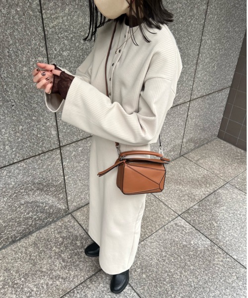 hinari（ヒナリ）の「リブタイトスカート（スカート・レディース・ブラック/アイボリー・X-SMALL/SMALL/MEDIUM）」の12枚目の写真