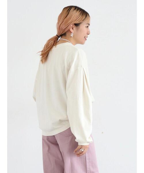 PEANUTS(ピーナッツ)の「PEANUTSピグメントロングT(Tシャツ/カットソー・レディース・グリーン/イエロー/ホワイト・FREE)」の13枚目の写真