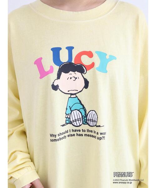 PEANUTS(ピーナッツ)の「PEANUTSピグメントロングT(Tシャツ/カットソー・レディース・グリーン/イエロー/ホワイト・FREE)」の21枚目の写真