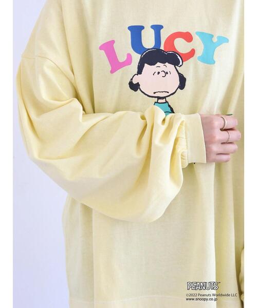 PEANUTS(ピーナッツ)の「PEANUTSピグメントロングT(Tシャツ/カットソー・レディース・グリーン/イエロー/ホワイト・FREE)」の22枚目の写真