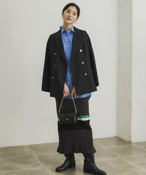 URBAN RESEARCH(アーバンリサーチ)の「マルチボーダーニットスカート(スカート・レディース・チャコールグレー/ネイビー・FREE)」の20枚目の写真