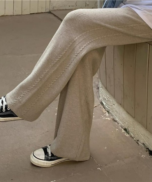 LAC-VERT（ラック・ヴェール）の「ラインニットパンツ（その他パンツ・レディース・ベージュ/ライトグレー/グレー/ブラック/ライトベージュ・FREE）」の20枚目の写真