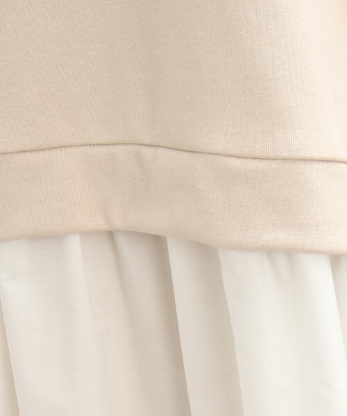 SHOO・LA・RUE（シューラルー）の「◆裏毛フードドッキングチュニック（チュニック・レディース・ブラック/ライトベージュ/ピンク系・00）」の18枚目の写真