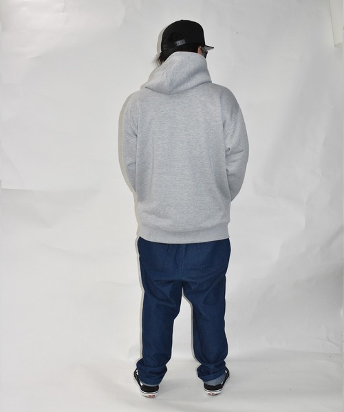 DOUBLE STEAL（ダブルスティール）の「Global DOUBZ LOGO 裏起毛パーカー（パーカー・メンズ・ブラック/トップグレー/イエロー・MEDIUM/LARGE/X-LARGE）」の18枚目の写真