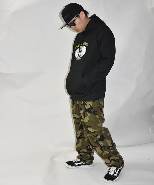 DOUBLE STEAL（ダブルスティール）の「Global DOUBZ LOGO 裏起毛パーカー（パーカー・メンズ・ブラック/トップグレー/イエロー・MEDIUM/LARGE/X-LARGE）」の20枚目の写真