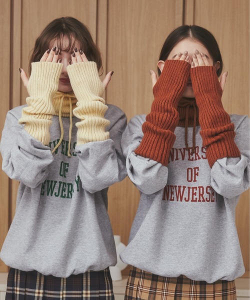 ANGIE（アンジー）の「リブニットアームウォーマー/手袋（アームカバー・レディース・杢グレー/ブラウン/ブラック/アイボリー・FREE）」の21枚目の写真