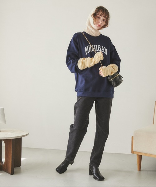 ANGIE（アンジー）の「リブニットアームウォーマー/手袋（アームカバー・レディース・杢グレー/ブラウン/ブラック/アイボリー・FREE）」の12枚目の写真