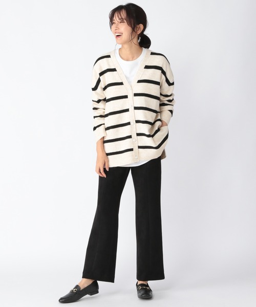 BARNYARDSTORM（バンヤードストーム）の「BARNYARDSTORM / フレアースエードパンツ（その他パンツ・レディース・ブラック/ベージュ・1/2/0/00）」の6枚目の写真