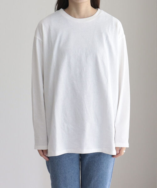 fredy emue(フレディエミュ)の「クルーネックロンT(Tシャツ/カットソー・レディース・オフホワイト・38)」の3枚目の写真
