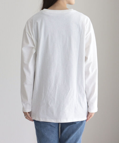fredy emue(フレディエミュ)の「クルーネックロンT(Tシャツ/カットソー・レディース・オフホワイト・38)」の6枚目の写真