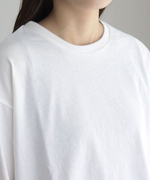 fredy emue(フレディエミュ)の「クルーネックロンT(Tシャツ/カットソー・レディース・オフホワイト・38)」の5枚目の写真
