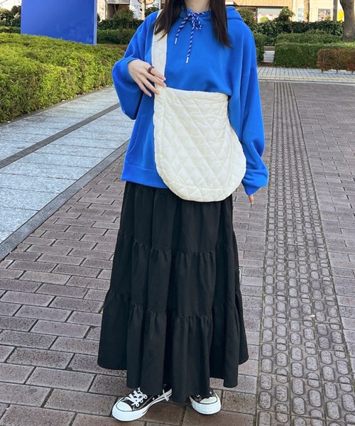 kutir（クティール）の「キルティングショルダーバッグ（ショルダーバッグ・レディース・ブラック/ホワイト・FREE）」の4枚目の写真