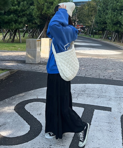 kutir（クティール）の「キルティングショルダーバッグ（ショルダーバッグ・レディース・ブラック/ホワイト・FREE）」の5枚目の写真