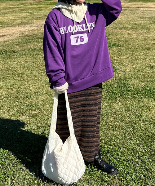 kutir（クティール）の「キルティングショルダーバッグ（ショルダーバッグ・レディース・ブラック/ホワイト・FREE）」の8枚目の写真