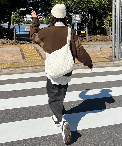 kutir（クティール）の「キルティングショルダーバッグ（ショルダーバッグ・レディース・ブラック/ホワイト・FREE）」の11枚目の写真