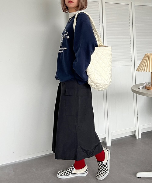 kutir（クティール）の「キルティングショルダーバッグ（ショルダーバッグ・レディース・ブラック/ホワイト・FREE）」の18枚目の写真