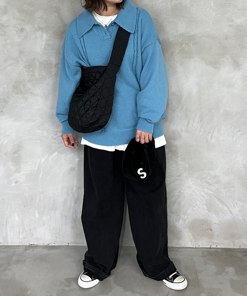 kutir（クティール）の「キルティングショルダーバッグ（ショルダーバッグ・レディース・ブラック/ホワイト・FREE）」の20枚目の写真