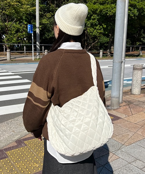 kutir（クティール）の「キルティングショルダーバッグ（ショルダーバッグ・レディース・ブラック/ホワイト・FREE）」の10枚目の写真