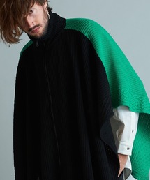 NO ID. | 3WAYニットZIPポンチョ(ポンチョ)
