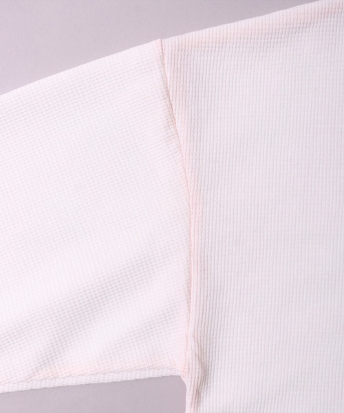 UNIVERSAL OVERALL（ユニバーサルオーバーオール）の「(LG)【UNIVERSAL OVERALL】【パックT】ルーズフィット ワッフル 長袖 Tシャツ（Tシャツ/カットソー・メンズ・ホワイト/ホワイト系その他/ブラック系その他/ブラック・MEDIUM/LARGE）」の8枚目の写真