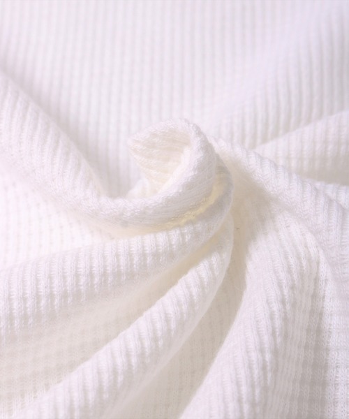 UNIVERSAL OVERALL（ユニバーサルオーバーオール）の「(LG)【UNIVERSAL OVERALL】【パックT】ルーズフィット ワッフル 長袖 Tシャツ（Tシャツ/カットソー・メンズ・ホワイト/ホワイト系その他/ブラック系その他/ブラック・MEDIUM/LARGE）」の12枚目の写真