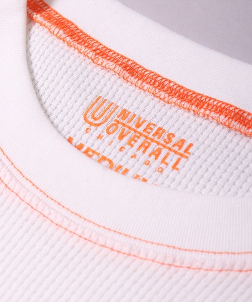 UNIVERSAL OVERALL（ユニバーサルオーバーオール）の「(LG)【UNIVERSAL OVERALL】【パックT】ルーズフィット ワッフル 長袖 Tシャツ（Tシャツ/カットソー・メンズ・ホワイト/ホワイト系その他/ブラック系その他/ブラック・MEDIUM/LARGE）」の13枚目の写真