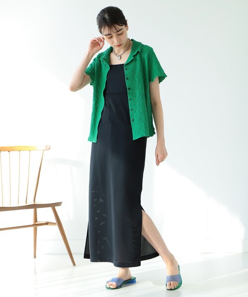 Ray BEAMS（レイビームス）の「Champion × Ray BEAMS / 別注 ワンピース（ワンピース・レディース・ブラック/ダークグリーン・S/M）」の9枚目の写真