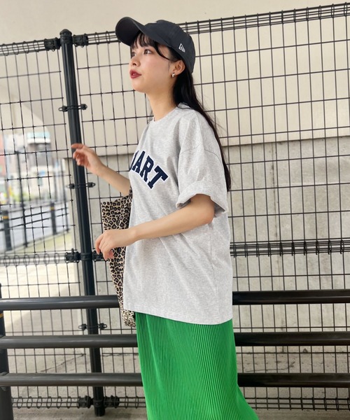 Niell（ニール）の「【CONART】サガラロゴ ビッグ オーバーサイズ コットン100 無地 1/2スリーブ Tシャツ（Tシャツ/カットソー・レディース・ネイビー/ホワイト/ダークグリーン/グレー/ブラック・M/L）」の10枚目の写真