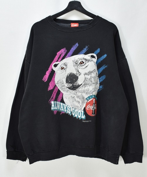 Coca Cola(コカコーラ)の「【ヴィンテージ古着】90's Coca Cola / コカ・コーラ ALWAYS COOL スウェット(スウェット・メンズ・ブラック・X-LARGE)」の2枚目の写真
