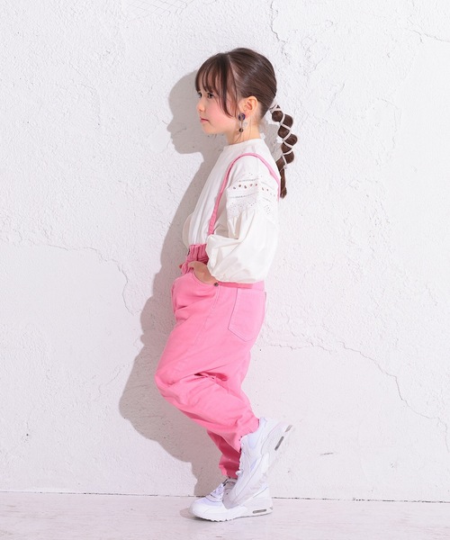 Ocean&Ground（オーシャン&グラウンド）の「サスペンダーテーパードパンツ(80～140cm)（その他パンツ・キッズ・ダークブルー/イエロー/ピンク/ライトブルー・80/90/95/100/110/120/130/140）」の6枚目の写真