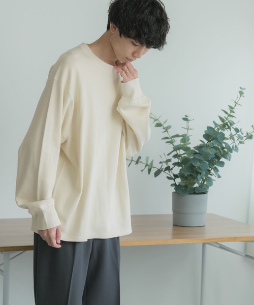 FORK&SPOON(フォークアンドスプーン)の「FORK&SPOON ワッフルプルオーバー(Tシャツ/カットソー・メンズ・ホワイト/チャコールグレー・4/5)」の10枚目の写真