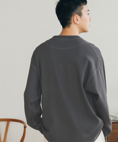 FORK&SPOON(フォークアンドスプーン)の「FORK&SPOON ワッフルプルオーバー(Tシャツ/カットソー・メンズ・ホワイト/チャコールグレー・4/5)」の15枚目の写真