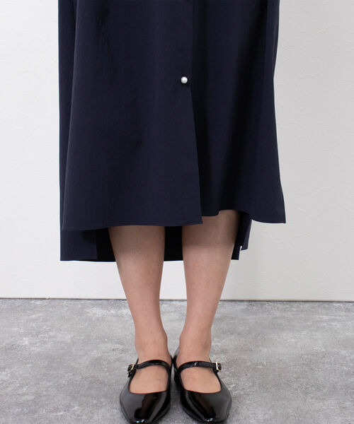 NOLLEY’S(ノーリーズ)の「《手洗い可能》シャツワンピース(シャツワンピース・レディース・ネイビー/ホワイト・38)」の18枚目の写真