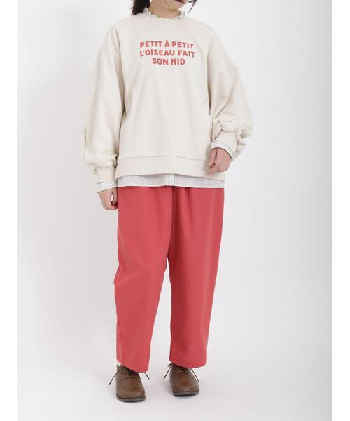 Samansa Mos2（サマンサ モスモス）の「TR柄アソートギャザーパンツ（その他パンツ・レディース・ベージュ/ブラック/レッド/グレー・ﾌﾘ-）」の8枚目の写真