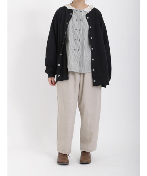 Samansa Mos2（サマンサ モスモス）の「TR柄アソートギャザーパンツ（その他パンツ・レディース・ベージュ/ブラック/レッド/グレー・ﾌﾘ-）」の11枚目の写真