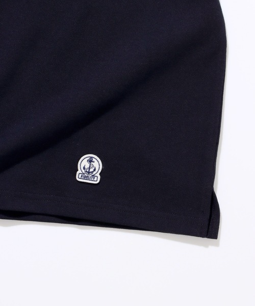 FIDELITY（フィデリティ）の「EMBLEM BASQUE S/S SHIRT / バスクシャツ（Tシャツ/カットソー・メンズ・オフホワイト/サーモンピンク/ダークネイビー/ブルー/グリーン・FREE/MEDIUM/LARGE/X-LARGE）」の7枚目の写真