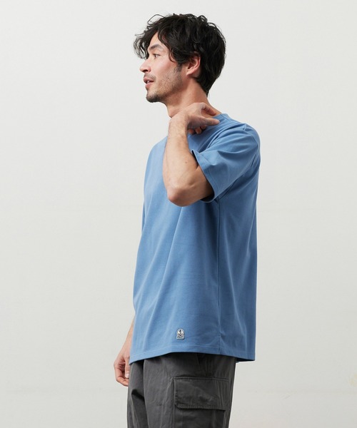FIDELITY（フィデリティ）の「EMBLEM BASQUE S/S SHIRT / バスクシャツ（Tシャツ/カットソー・メンズ・オフホワイト/サーモンピンク/ダークネイビー/ブルー/グリーン・FREE/MEDIUM/LARGE/X-LARGE）」の22枚目の写真