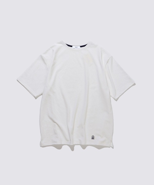 FIDELITY（フィデリティ）の「EMBLEM BASQUE S/S SHIRT / バスクシャツ（Tシャツ/カットソー・メンズ・オフホワイト/サーモンピンク/ダークネイビー/ブルー/グリーン・FREE/MEDIUM/LARGE/X-LARGE）」の17枚目の写真