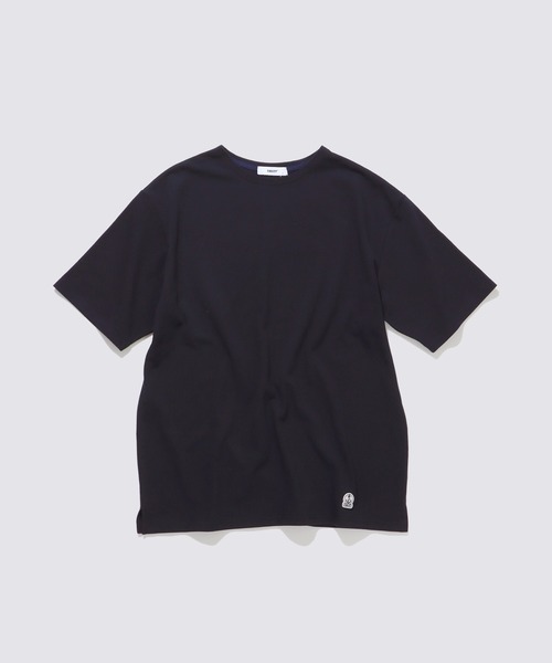 FIDELITY（フィデリティ）の「EMBLEM BASQUE S/S SHIRT / バスクシャツ（Tシャツ/カットソー・メンズ・オフホワイト/サーモンピンク/ダークネイビー/ブルー/グリーン・FREE/MEDIUM/LARGE/X-LARGE）」の14枚目の写真