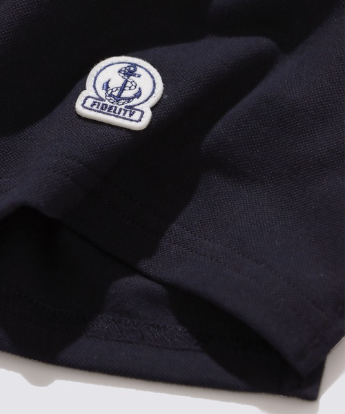 FIDELITY（フィデリティ）の「EMBLEM BASQUE S/S SHIRT / バスクシャツ（Tシャツ/カットソー・メンズ・オフホワイト/サーモンピンク/ダークネイビー/ブルー/グリーン・FREE/MEDIUM/LARGE/X-LARGE）」の11枚目の写真