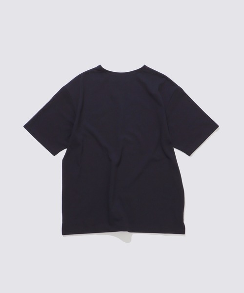 FIDELITY（フィデリティ）の「EMBLEM BASQUE S/S SHIRT / バスクシャツ（Tシャツ/カットソー・メンズ・オフホワイト/サーモンピンク/ダークネイビー/ブルー/グリーン・FREE/MEDIUM/LARGE/X-LARGE）」の10枚目の写真