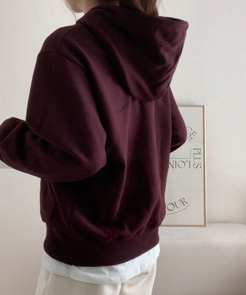 fd style（エフディ スタイル）の「アムールーズフードトレーナー（Tシャツ/カットソー・レディース・Cream/Wine/M.Brn・FREE）」の18枚目の写真